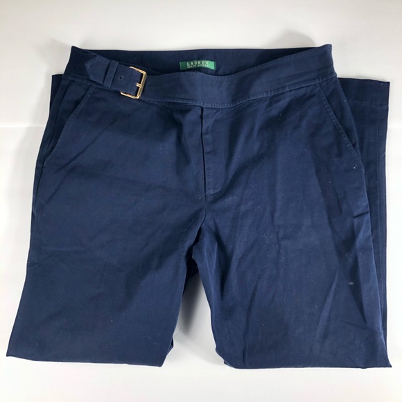 Women’s Lauren Ralph Lauren blue pants size 10 - Picture 1 of 7